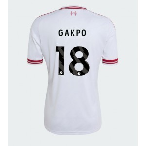 Liverpool Cody Gakpo #18 Jalkapallovaatteet Vieraspaita 2026-27 Lyhythihainen